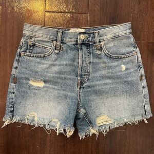 Free People Jean Shorts High Rise 26